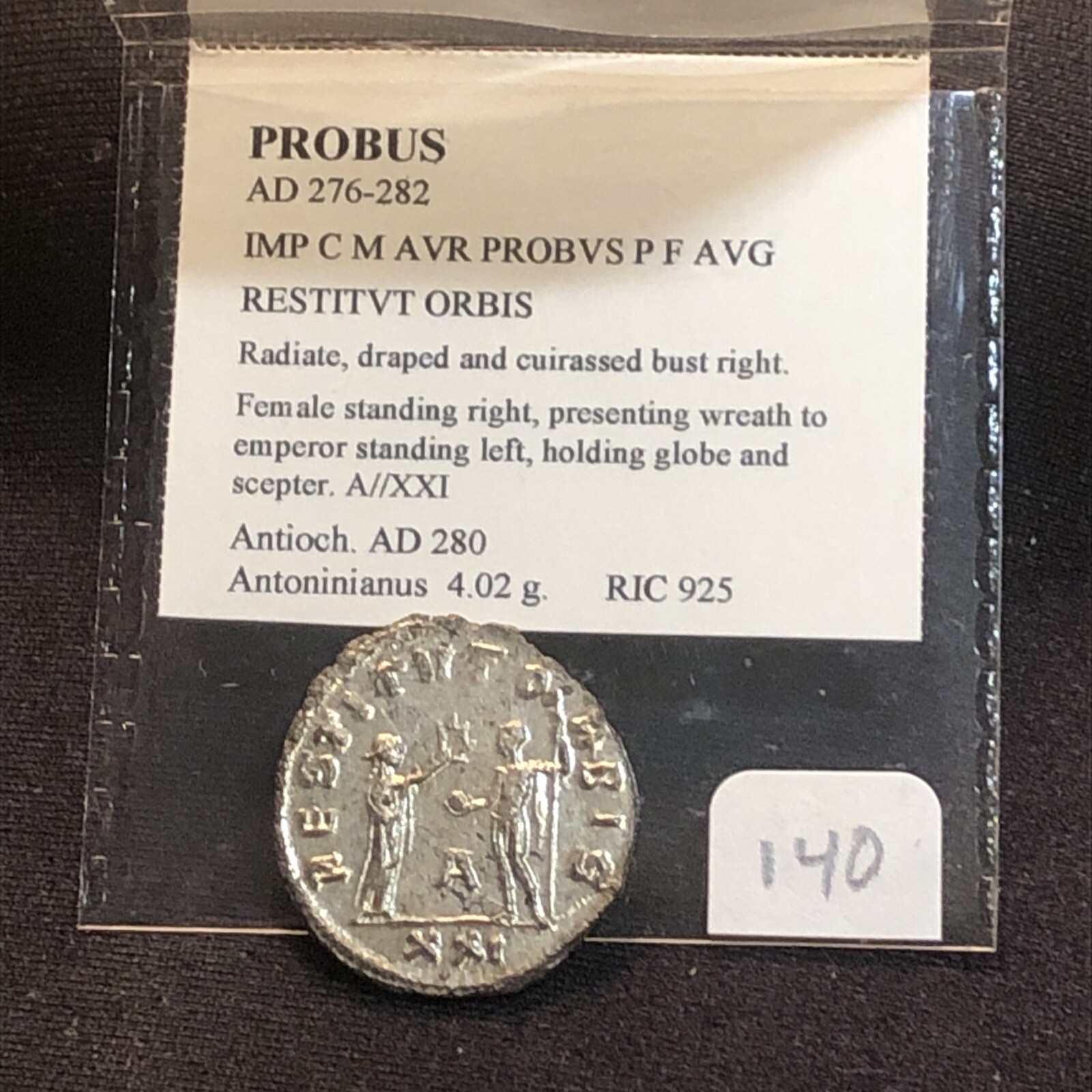 Probus AE Silvered Antoninianus . 276-282 AD Choice High Grade