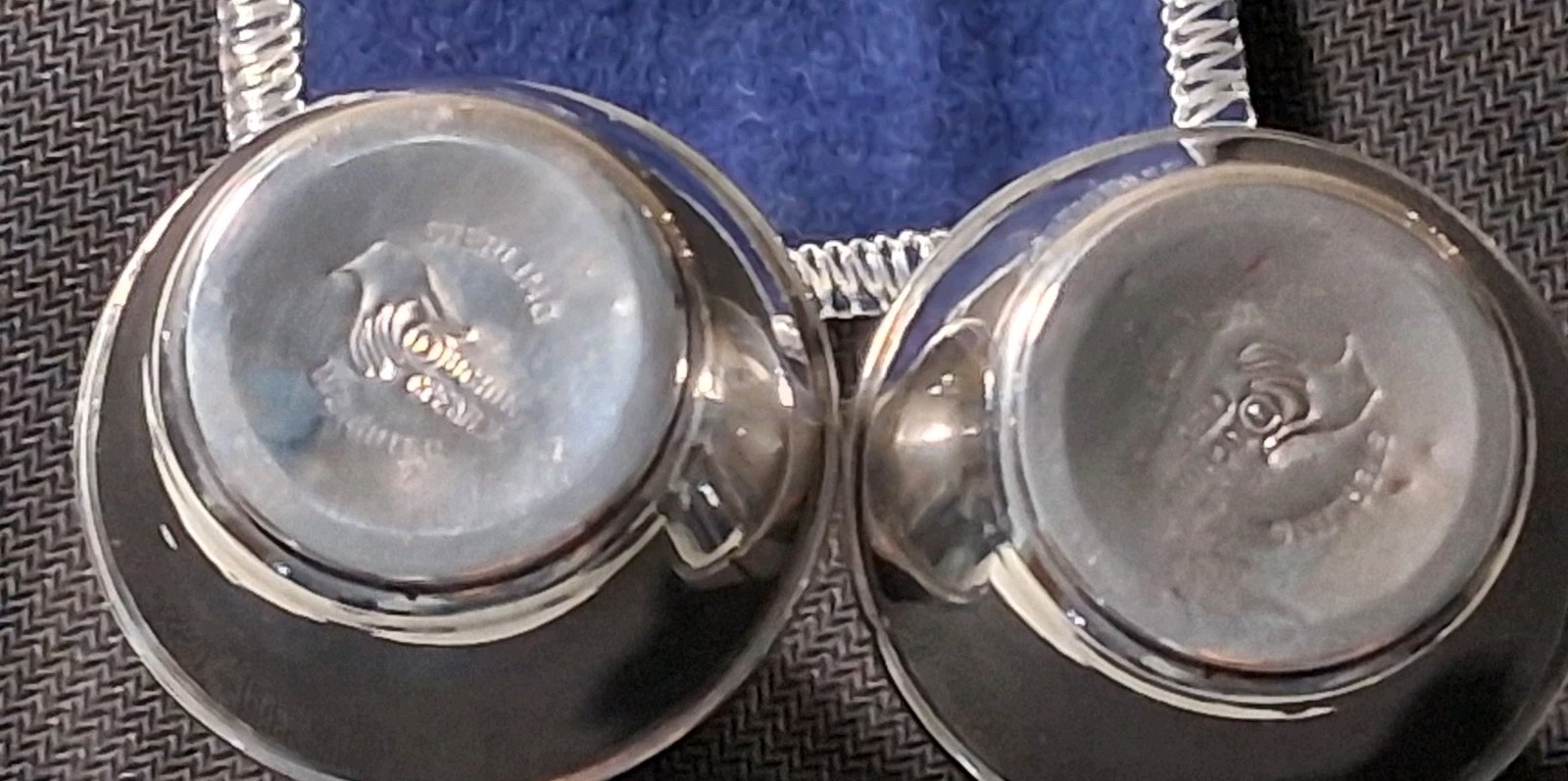 Set Duchin Vintage Weighted Sterling Silver Salt and Pepper Shakers