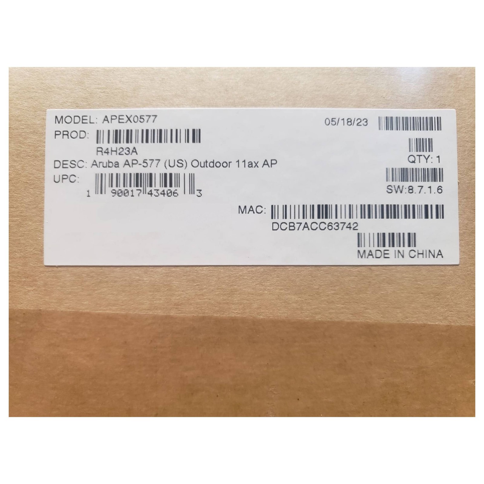 HPE Aruba AP-577 APEX0577 Wi-Fi 6 802.11ax Dual Radio Directional Outdoor AP