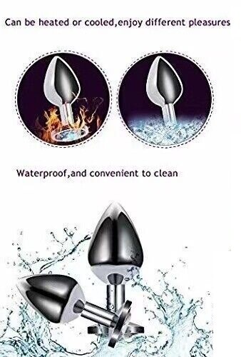 Metal Anal Butt Plug STAINLESS S/M/L Set Sex Toy For Women Men Couple Jewel