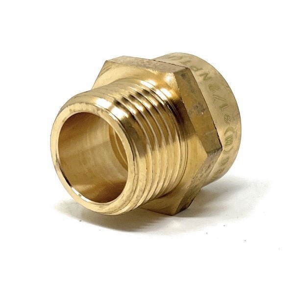 G Thread (Metric BSPP) Male to NPT Female Adapter - Lead Free (1/2" x 1/2")