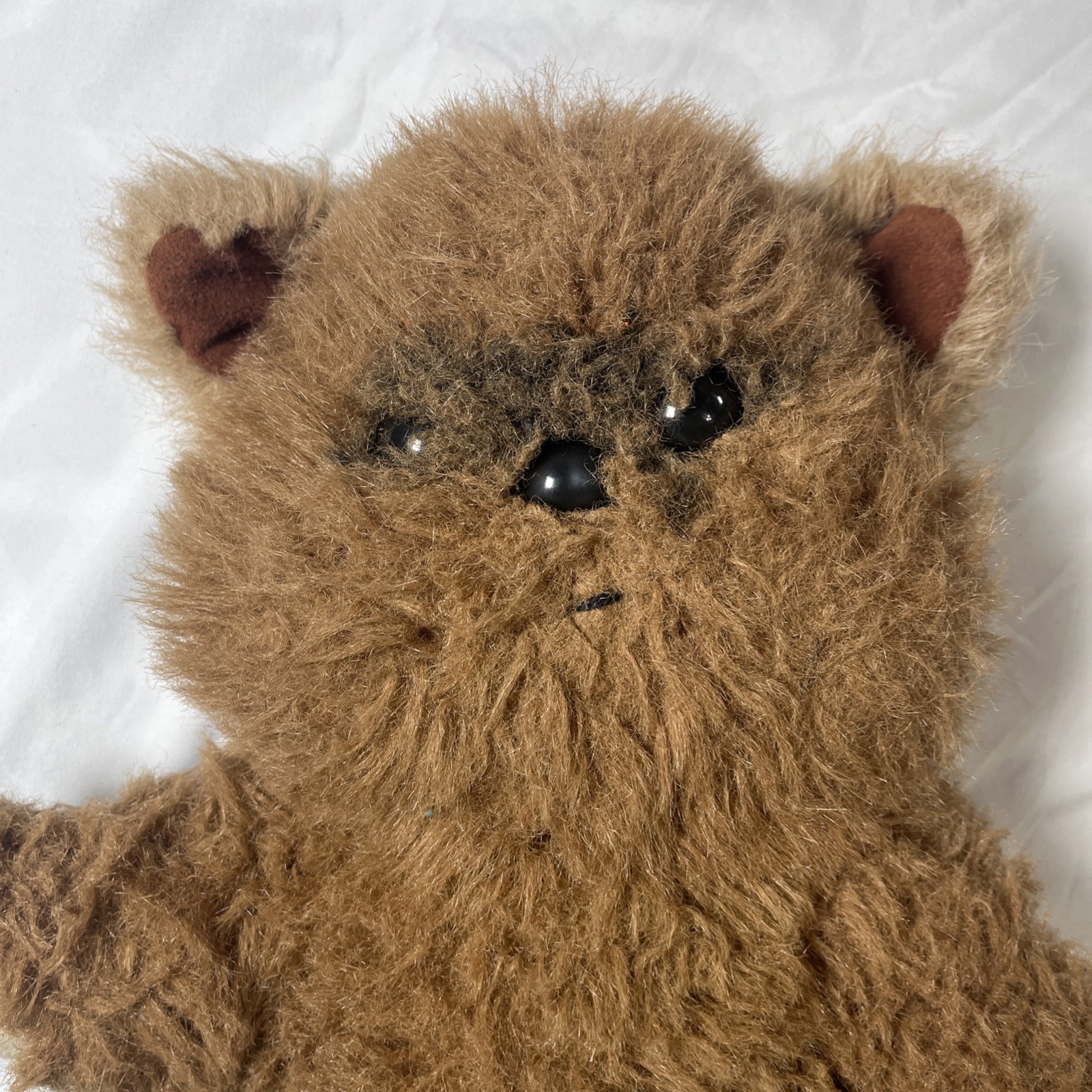 Star Wars Wicket The Ewok Plush Lucasfilm 15" 1983 Shaggy No Hood Vtg Kenner