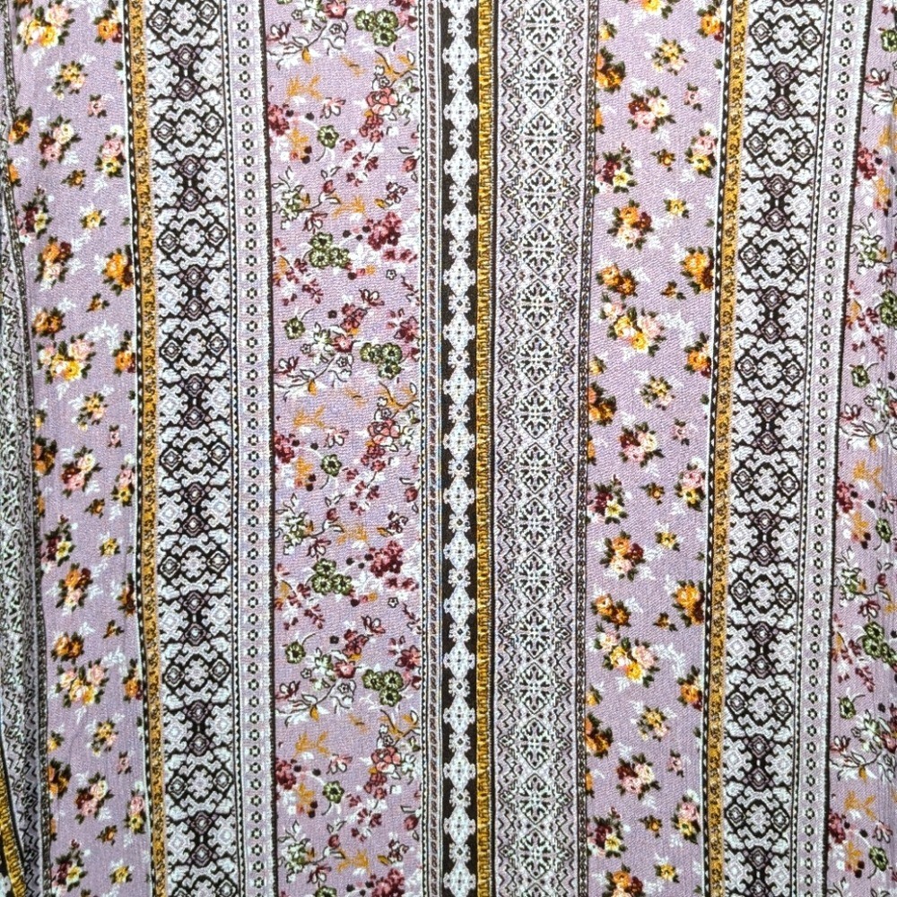 Gypsies & Moondust Boho Floral Print Belle Sleeve Longline Open Kimono Duster