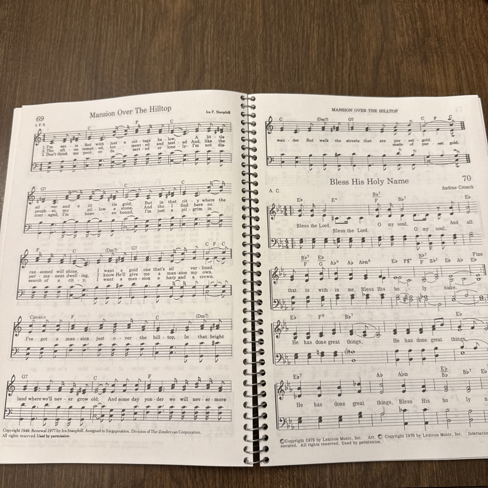 Gospel Hymnal Volume 2 Spiralbound Stamps Baxter Vintage 1979 Songbook