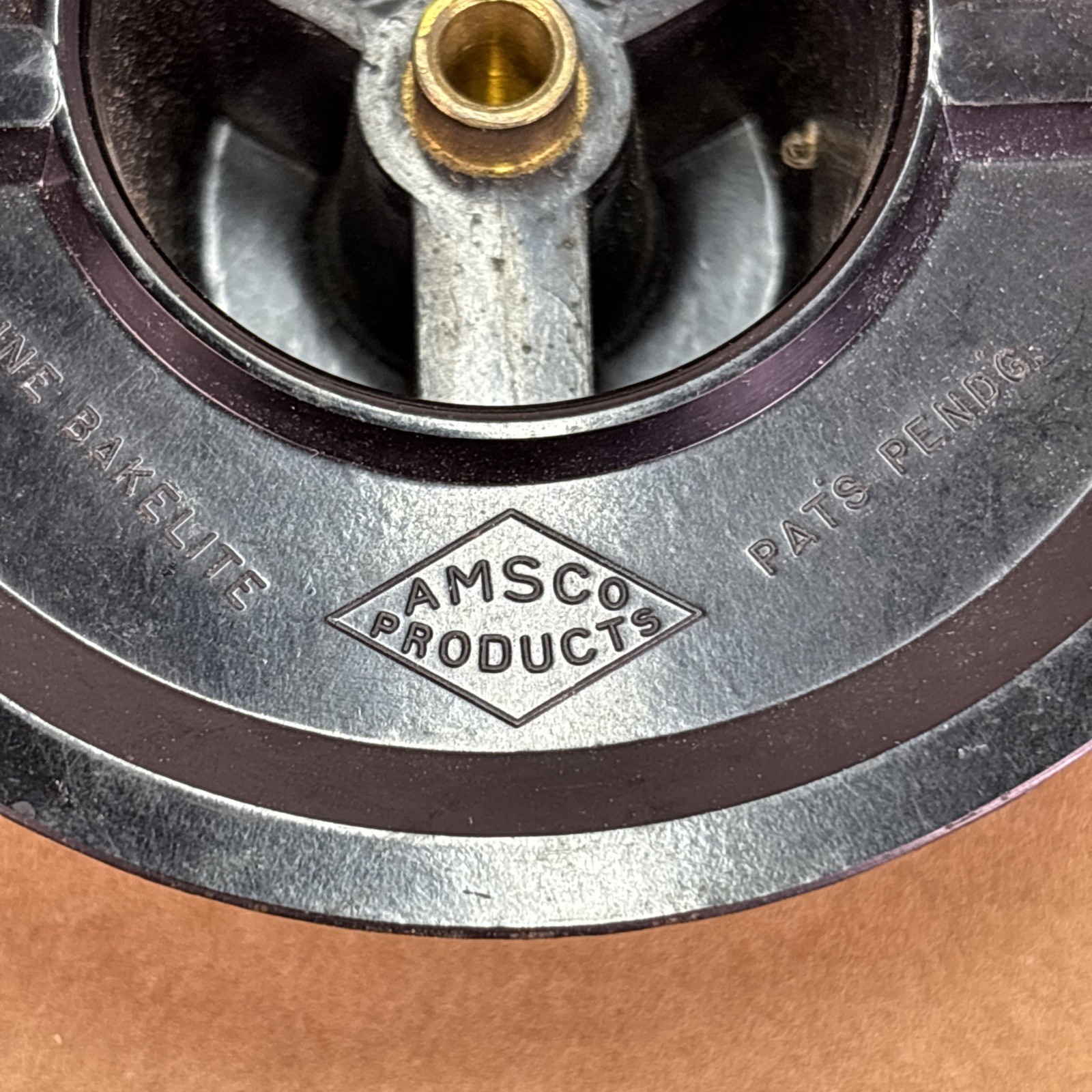 VTG AMSCO 1920's Black 4" 0-100 Indicator Knob with Set Screw (QTY) Radio/Vcap