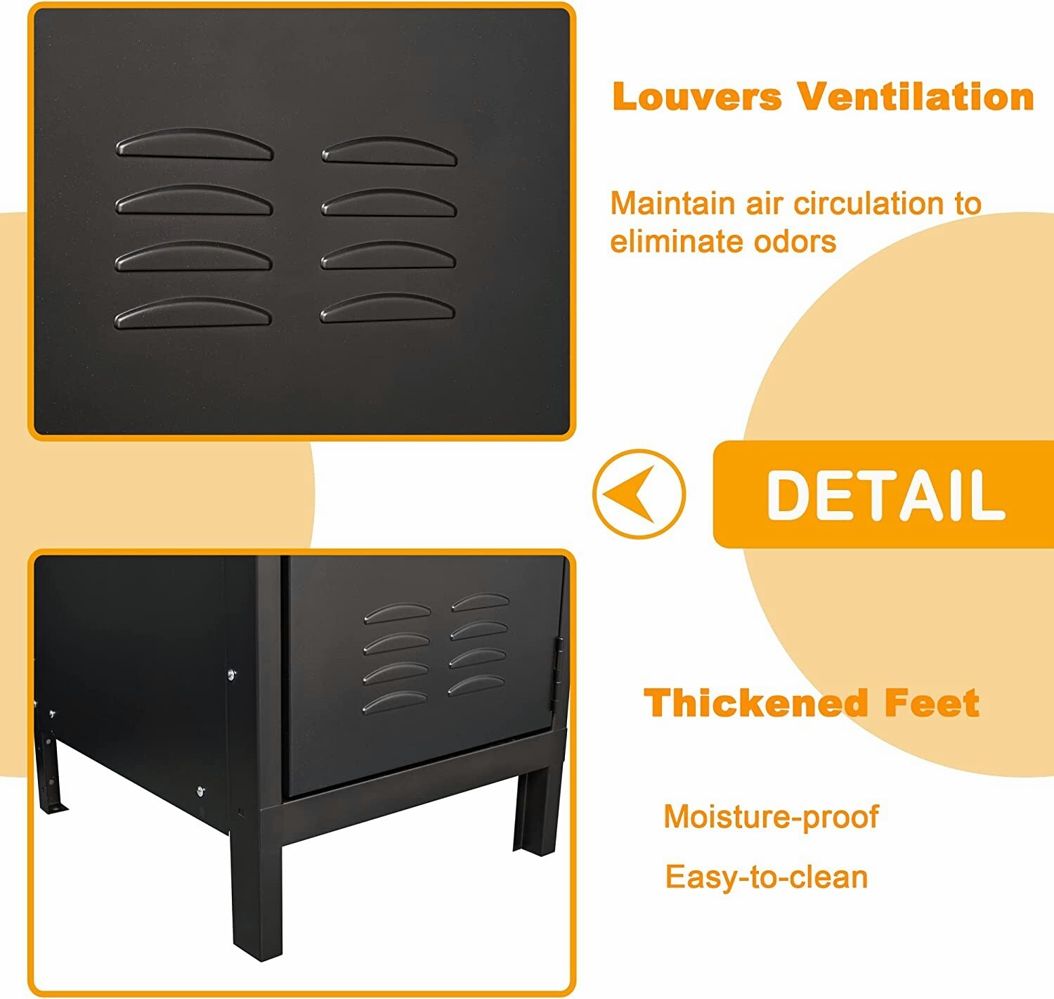 Metal Locker Steel Storage Cabinet 55" Retro Wardrobe, New