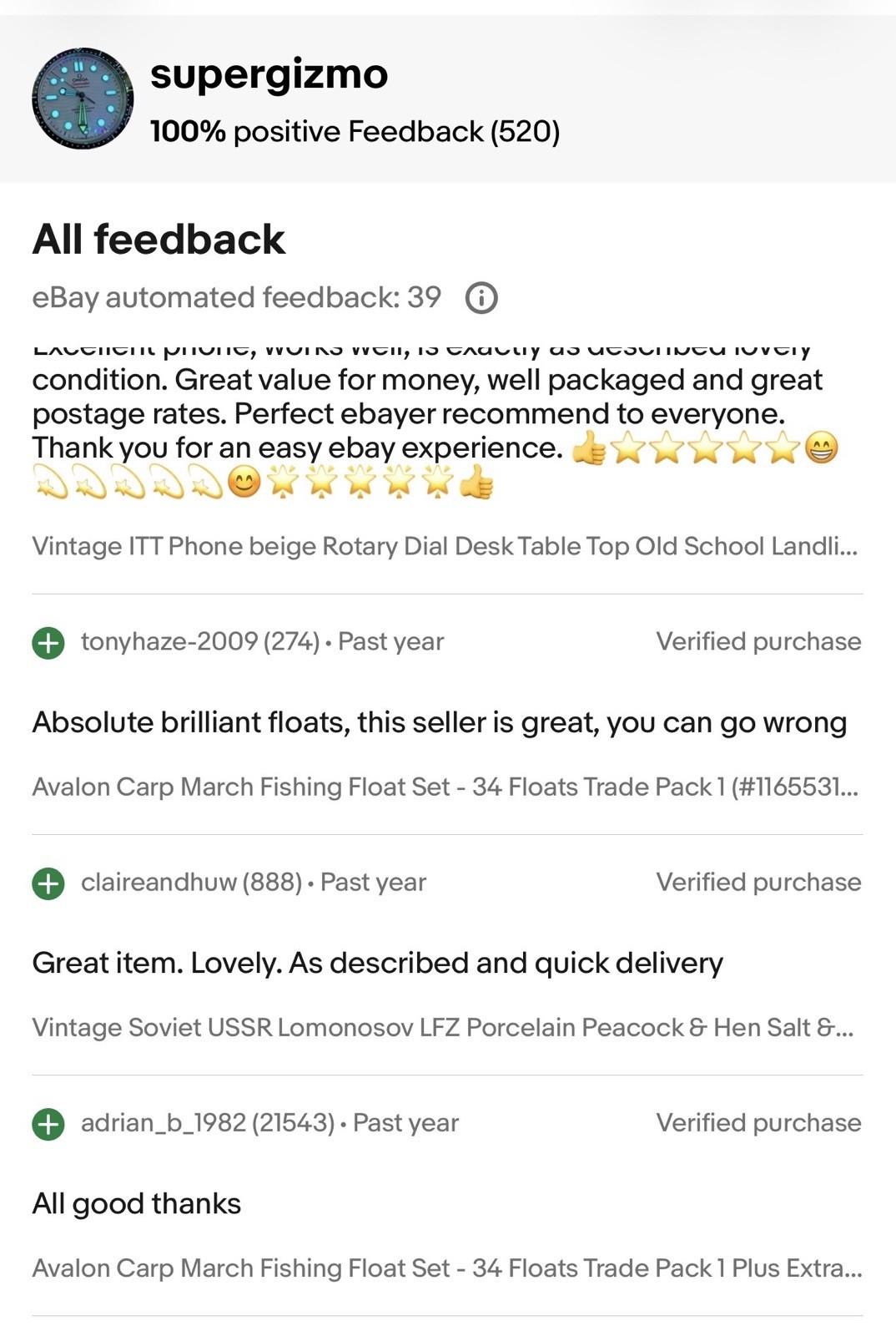 Avalon Match / Coarse Fishing Float Set - 45 Floats - Excellent Value