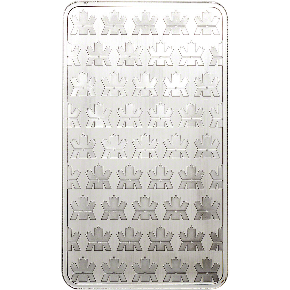 10 oz. RCM Silver Bar - Royal Canadian Mint .9999 Fine