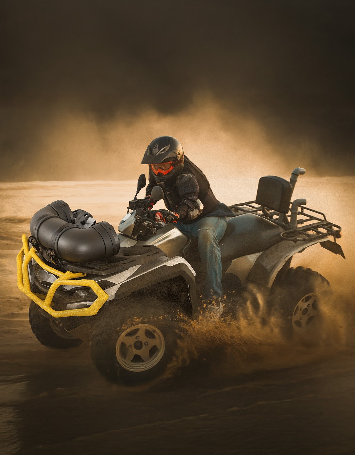 8 Inch ATV Tube Speaker Bluetooth Audio Systems for Outlander Sportman Fourtrax