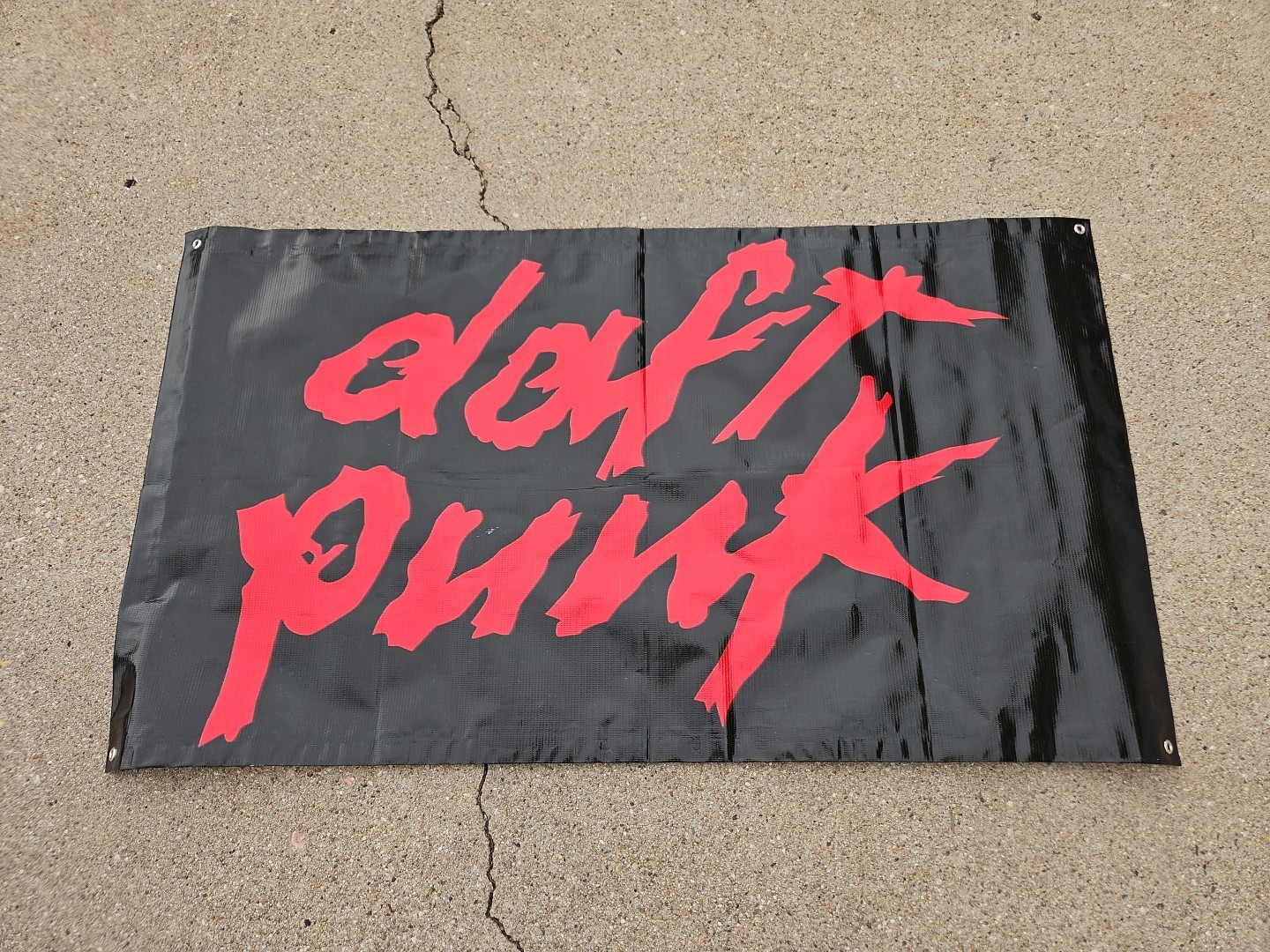 Daft Punk Alive 2007 Red Rocks Tarp Display Poster
