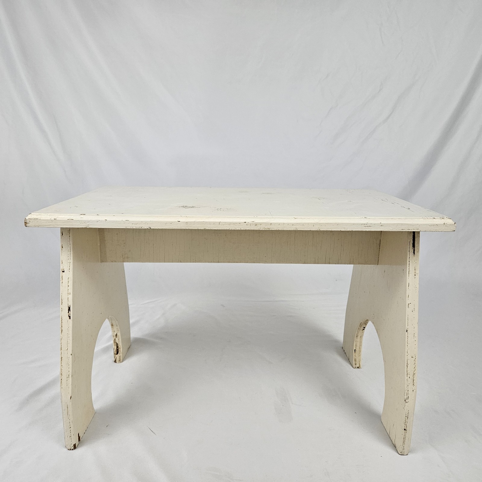 Farmhouse Milking Step Stool Footstool Plant Stand Primitive Painted Wood Vtg