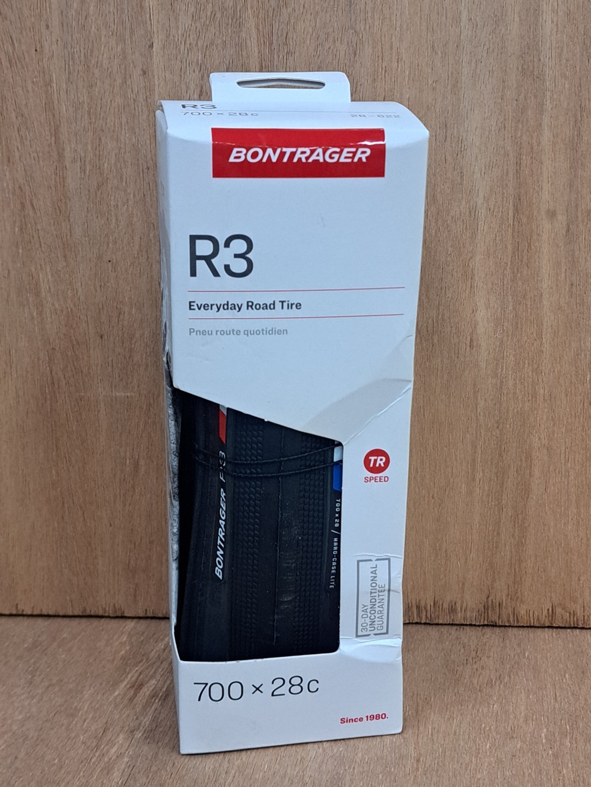 New Bontrager R3 Road Tire / 700 x 28c / TR / 225g / 120 TPI