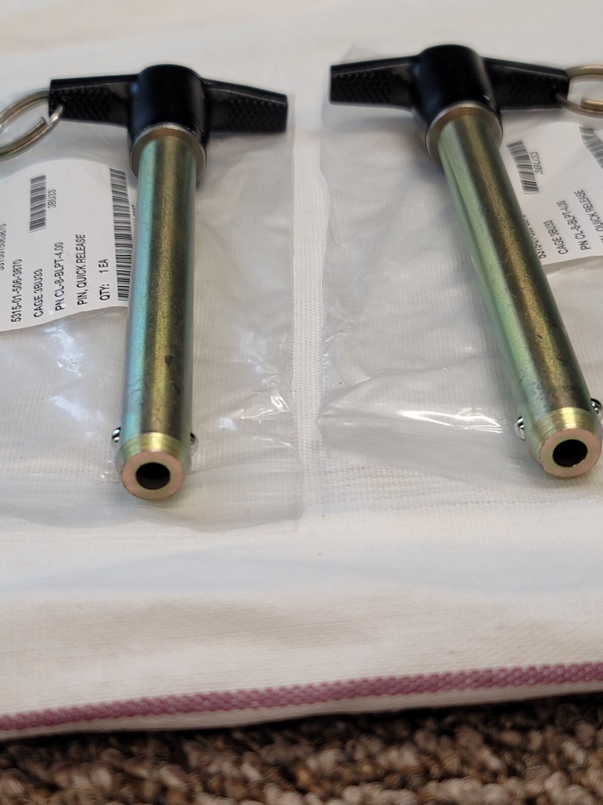 Carr Lane Ball Lock Clevis Pin T-Handle Quick Release Push 1/2 4 CL-8-BLPT-4 (2)