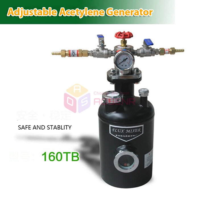 2L Brazing Flux Generator Acetylene Propane Gas Flux Brazing Tank Adjustable