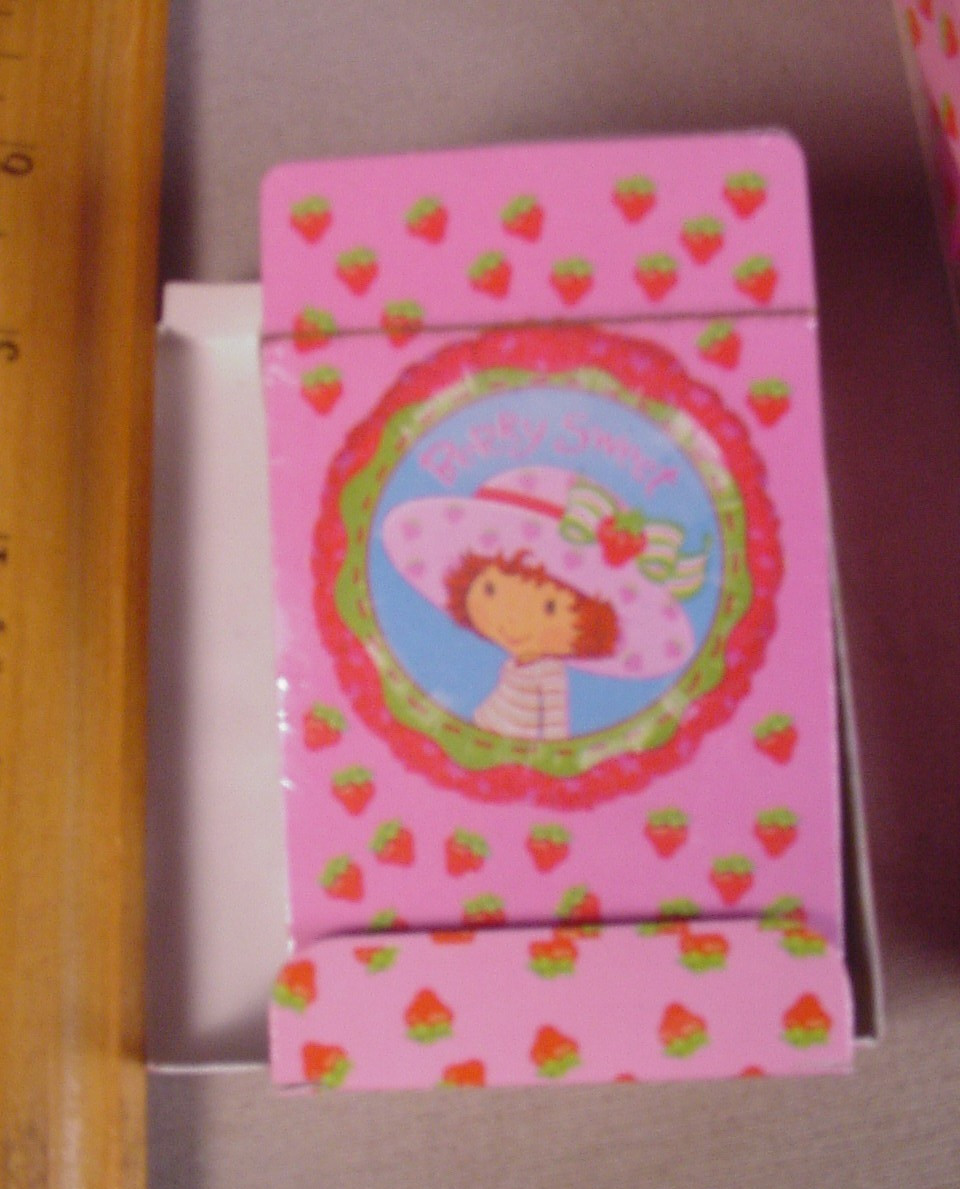 VTG Strawberry Shortcake Doll Playing Cards MIB 1 sealed deck card game NOS