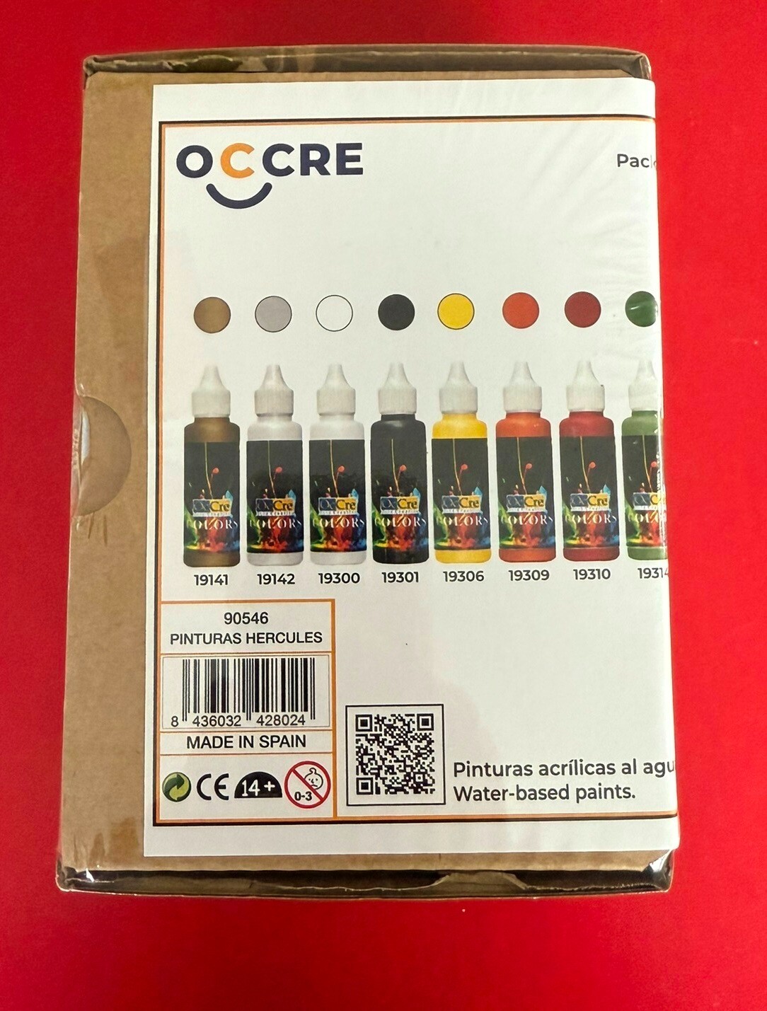 OCCRE. Hercules Tugboat Acrylic Paint Pack. (Set of 14 bottles) REF:90546.
