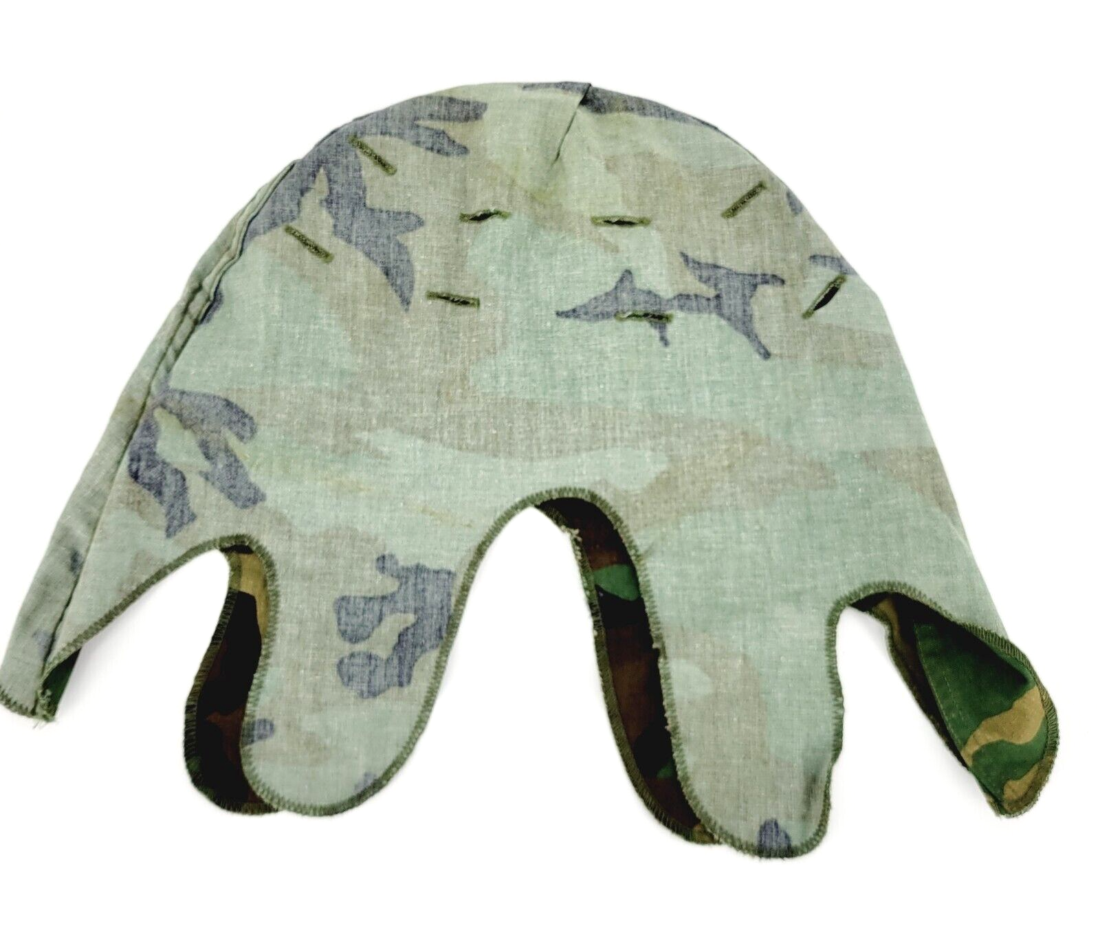 USGI Woodland Camouflage M-1 Helmet Cover DLA 1980s Steel Pot M81