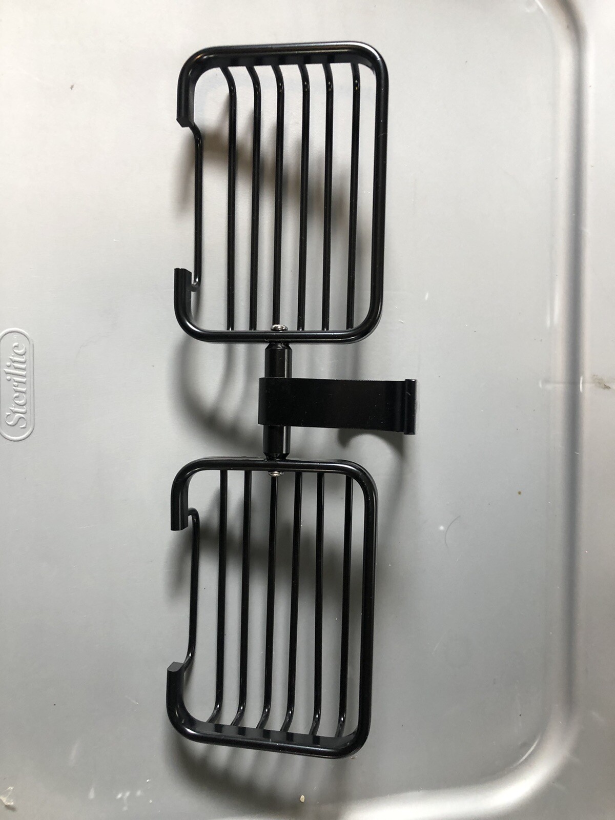 Soap Holder, Double Bar Soap Holder, Black Metal Holders