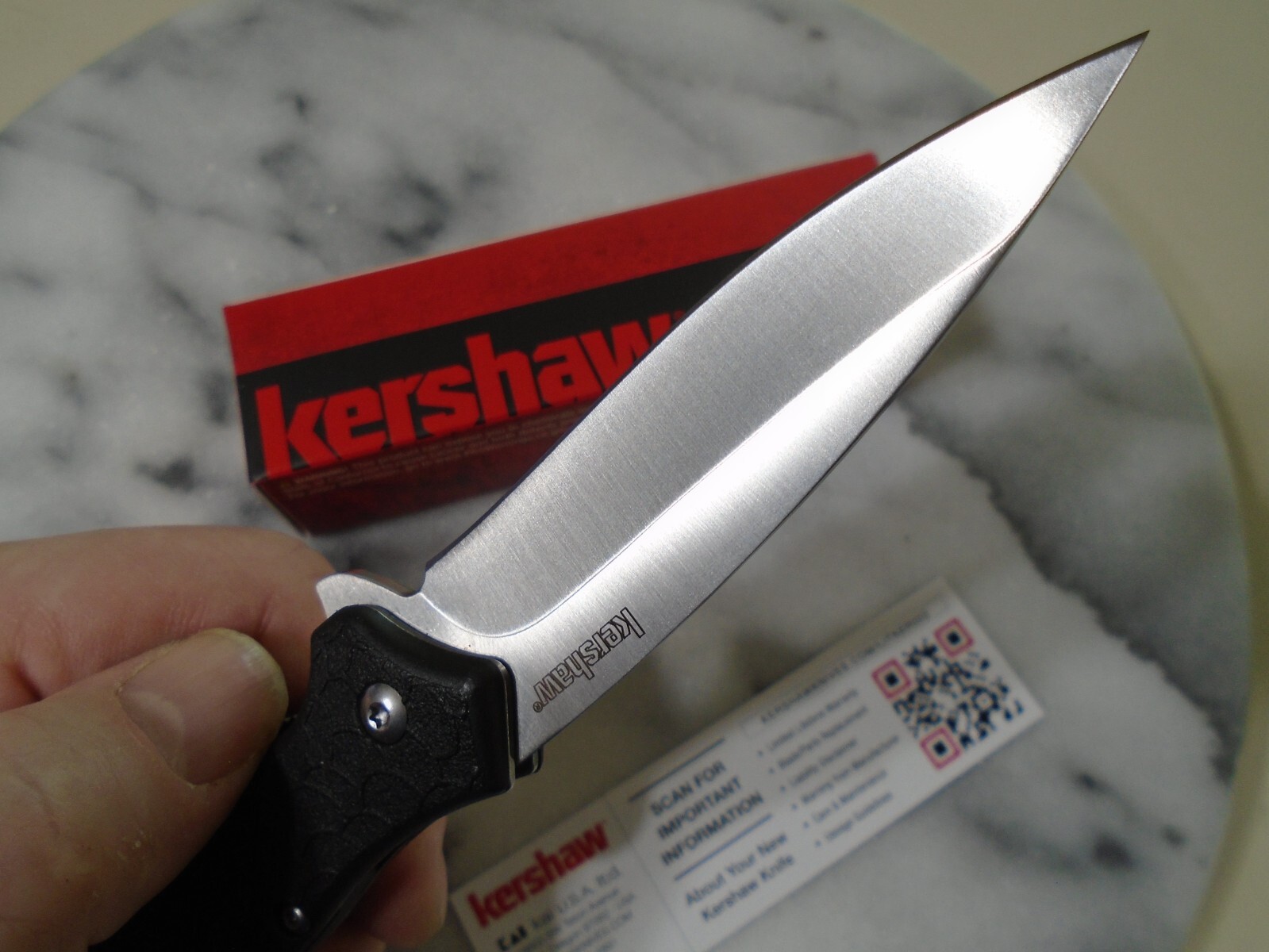 Kershaw OSO Sweet Assisted Open Pocket Knife Black Handle Folder 1830 8Cr13MoV