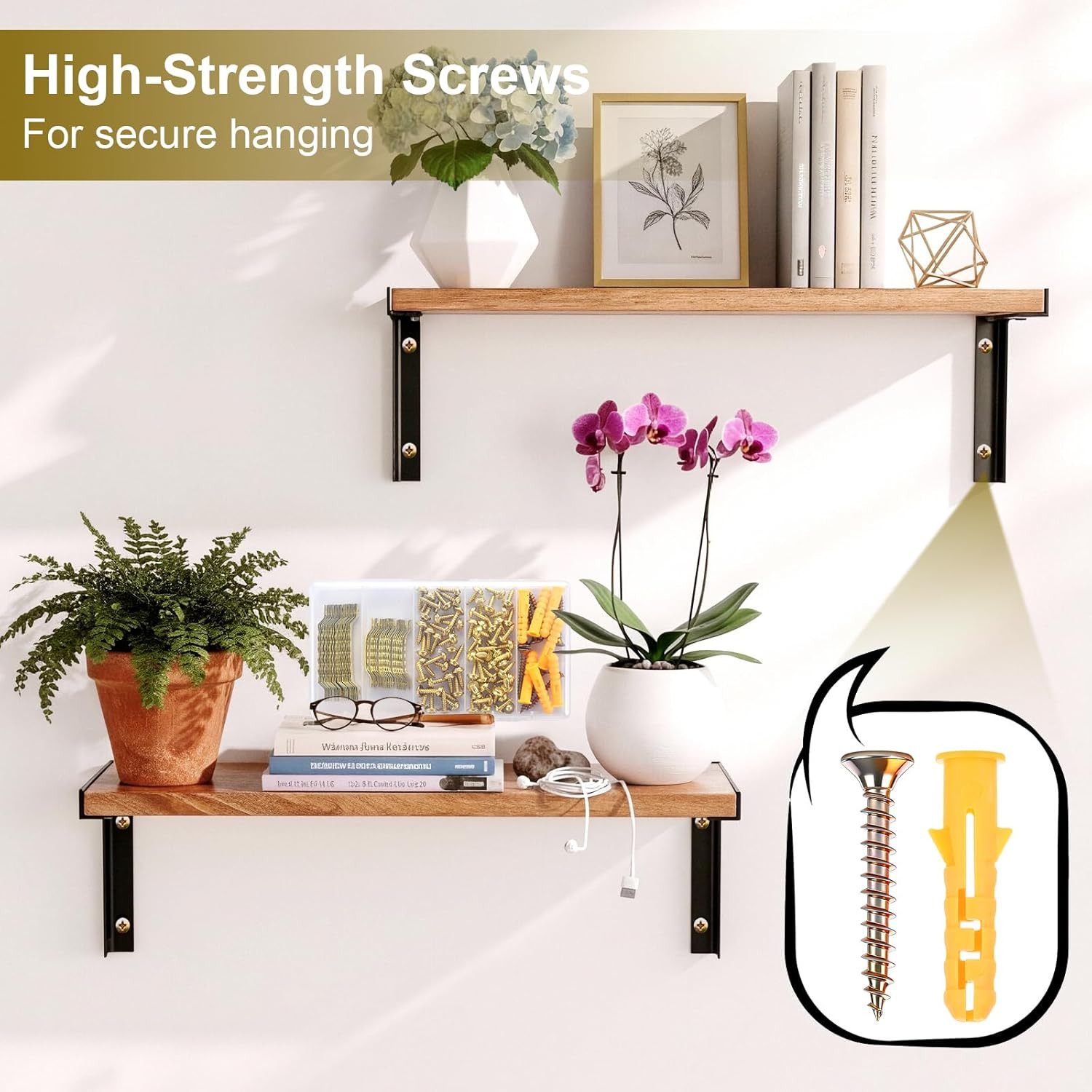 Sawtooth Picture Hangers, Picture Hanging Kit,Heavy-Duty Wall Hanging Kit with D