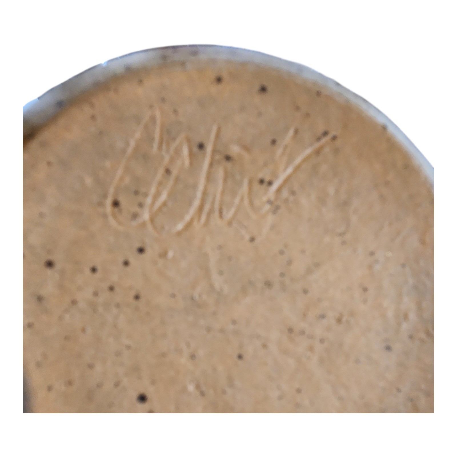 Studio Art Pottery Stoneware Berry Colander Strainer Bowl Underplate Signed