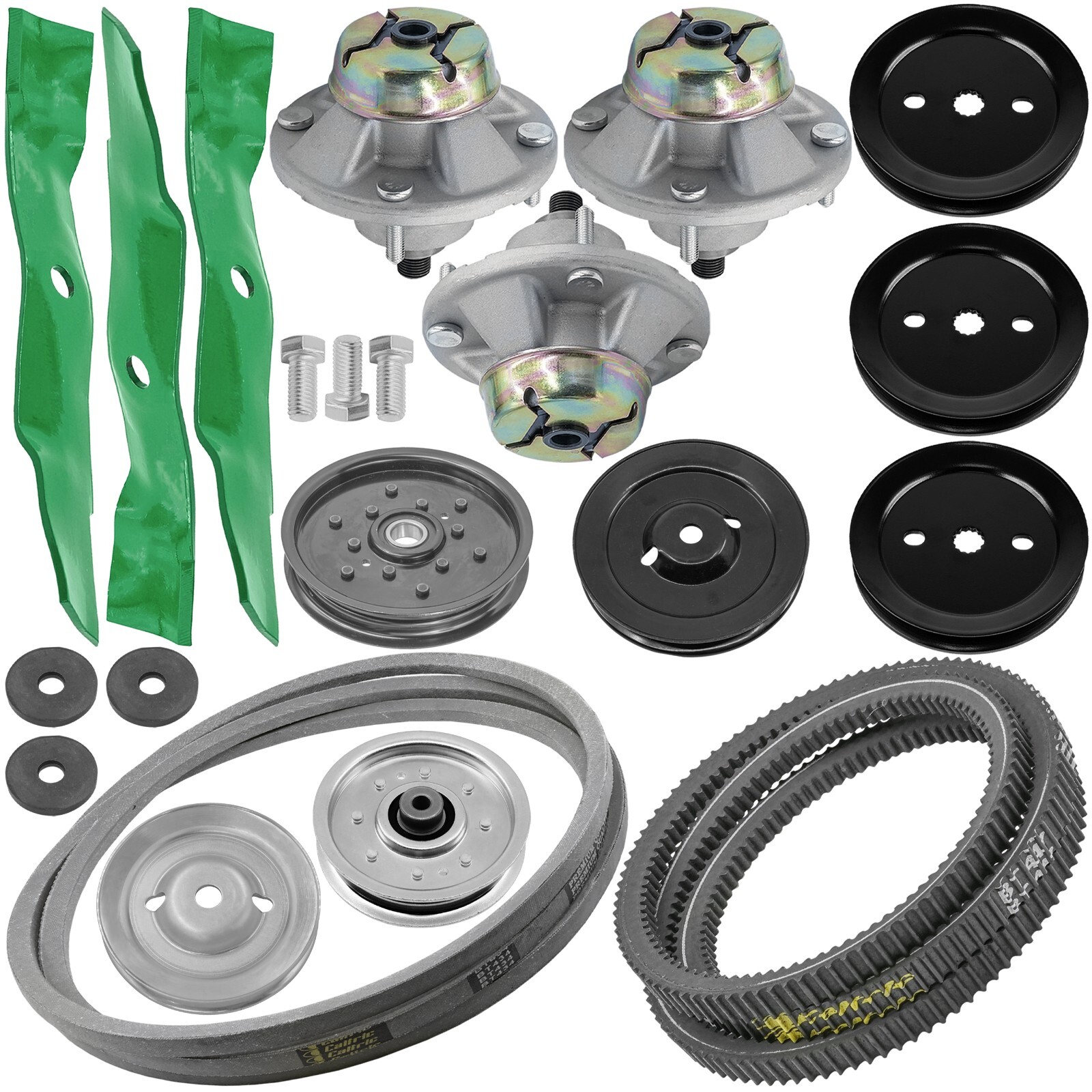 Deck Spindle w/ Blade Pulley & Belt for John Deere X530 X534 X540 X590 48"