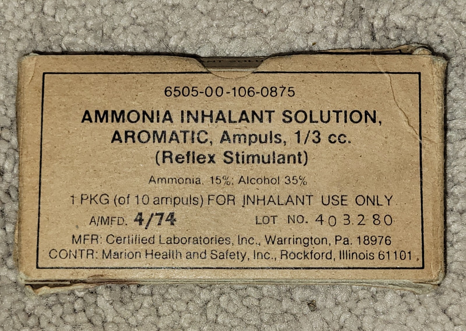 US Military General Purpose First Aid Kit 6545-919-6650