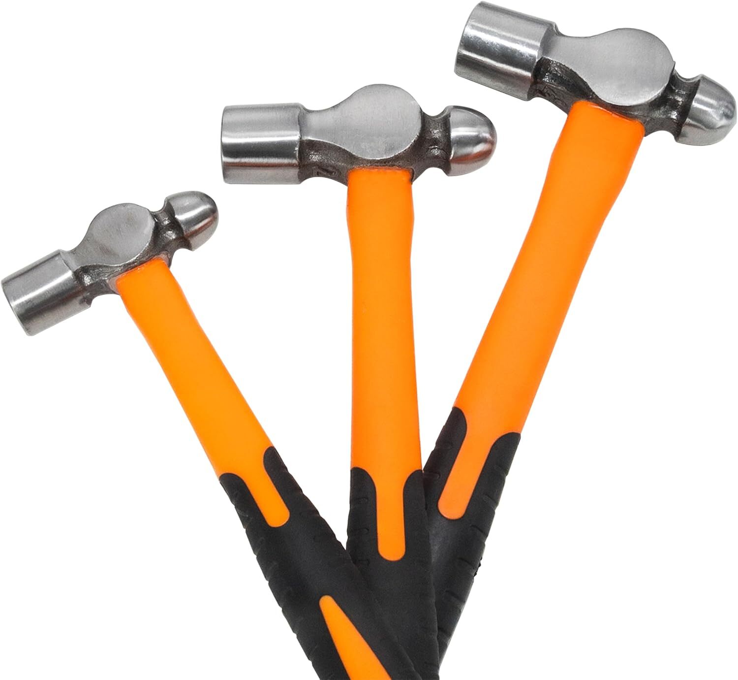 HFS(R) Ball Peen Hammer Set, 8 12 16 24oz, Blow Striking Ball Pein Hammer