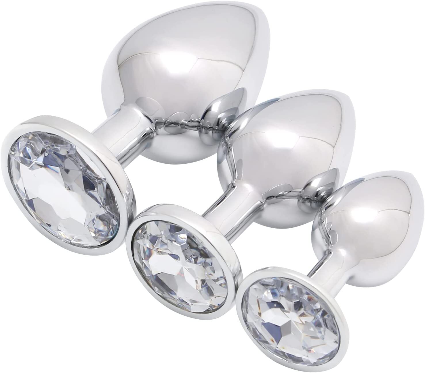 Butt Anal Plug Dildo Stainless Steel ROUND Butt Plug SAME DAY SHIPPING