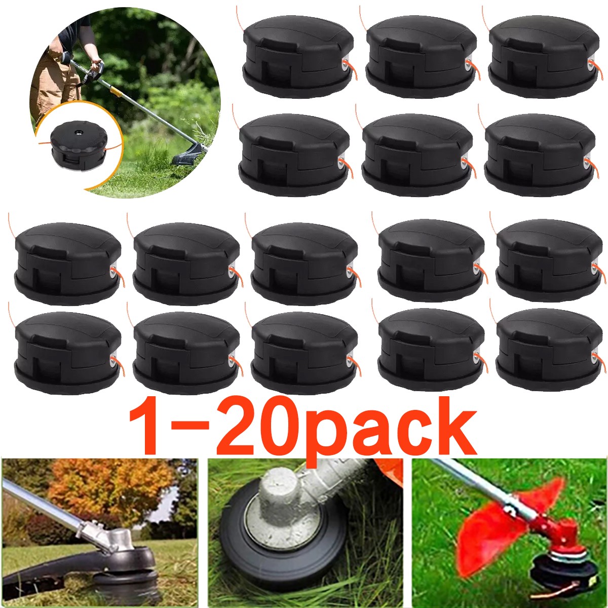 1-20PCS For Echo Speed Feed 400 SRM-225 SRM-230 SRM-2620 Weed Eater Trimmer Head