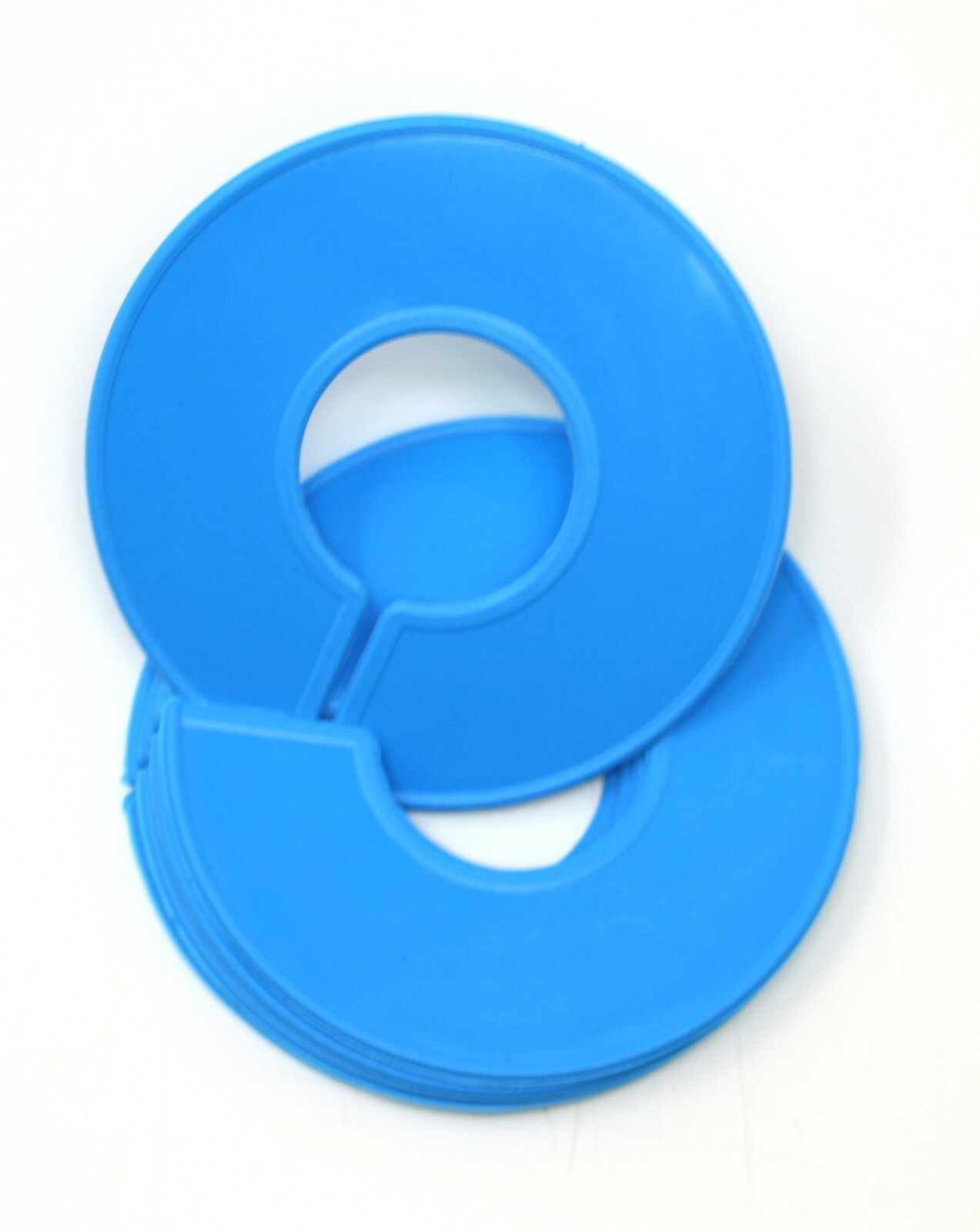 Blue Round Plastic Blank Rack Size Dividers - Multi-Pack