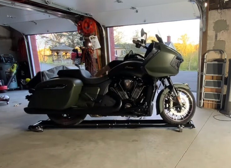 Low Profile Motorcycle Dolly Steel Swivel Casters Bike Mover Heavy Duty 1250 lb