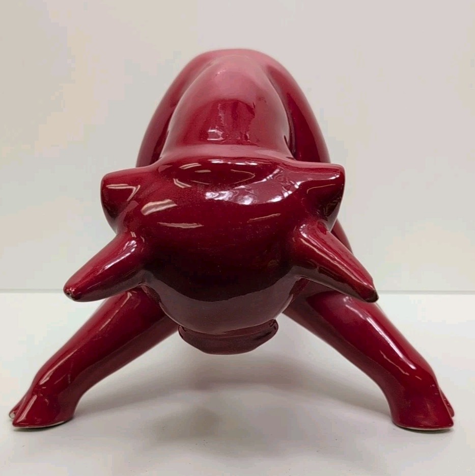 Toro Royal Haeger Red Ceramic Bull Sculpture MCM Eric Olsen FREE SHIPPING!