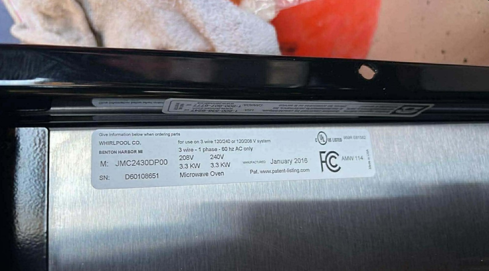 Jenn-Air 30" Built In Stainless Steel Microwave w/ Speed Cook JMC2430DP