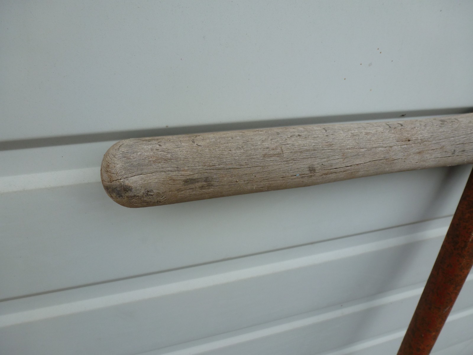 Vintage Seymour 6-Inch Post Hole Digger Auger with Wood Handle