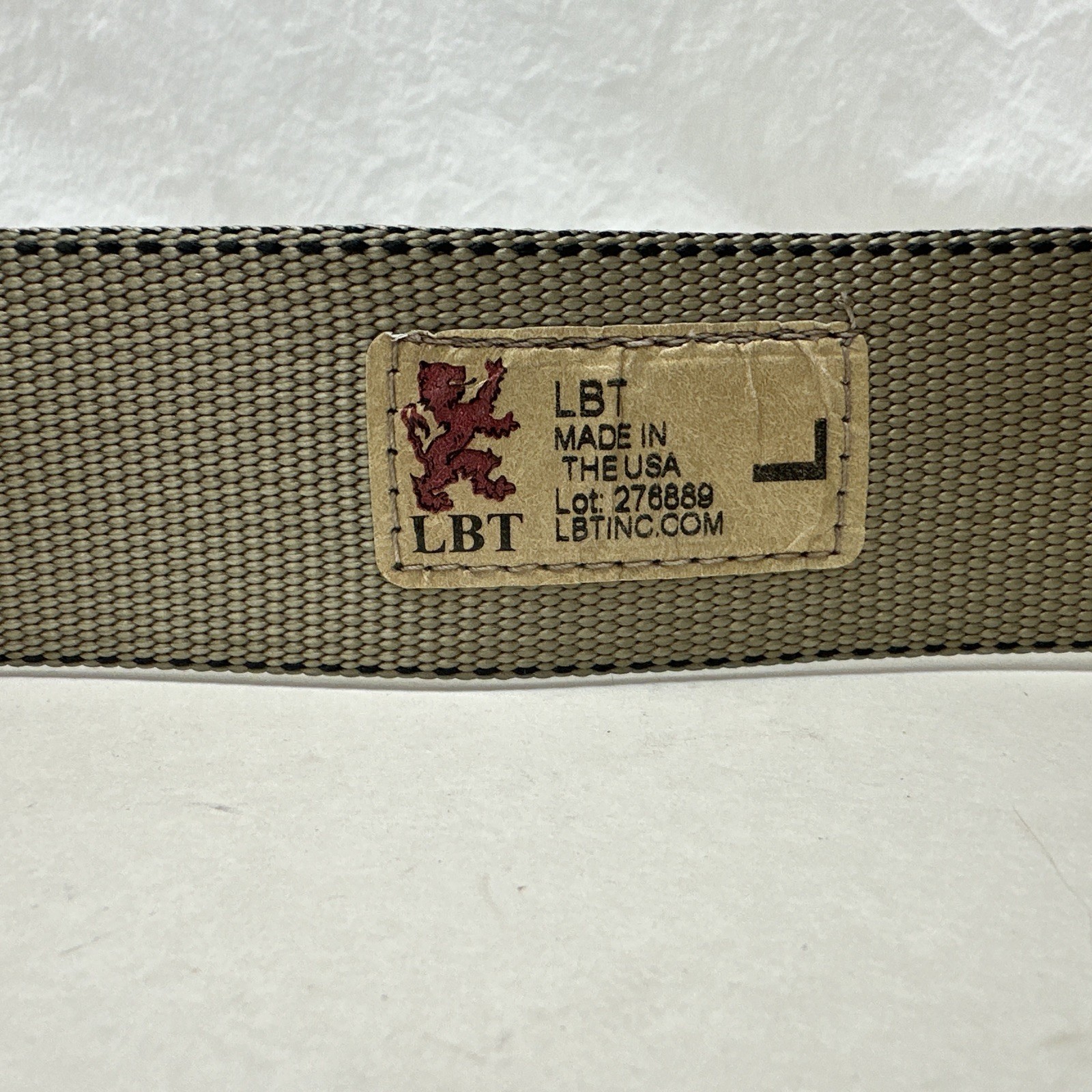 London Bridge Trading LBT-0612A-L Large Riggers Belt Desert Tan W/ Triangle
