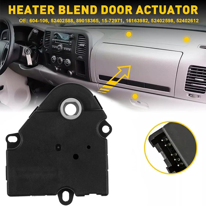 2PCS HVAC Heater Air Blend Door Actuator for Chevy Silverado GMC Sierra 604-106