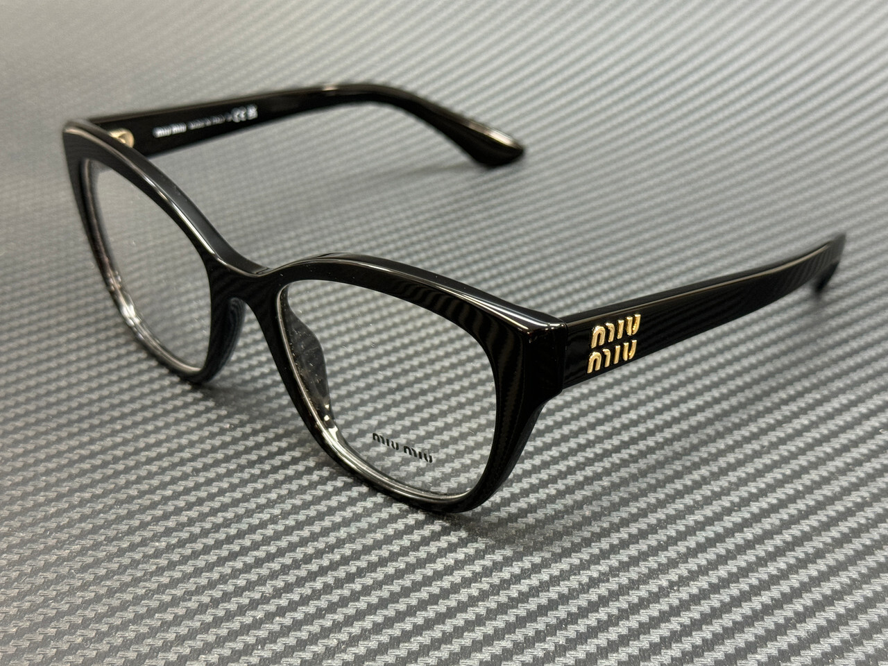 MIU MIU MU 05XV 1AB1O1 Black Women's 54 mm Eyeglasses