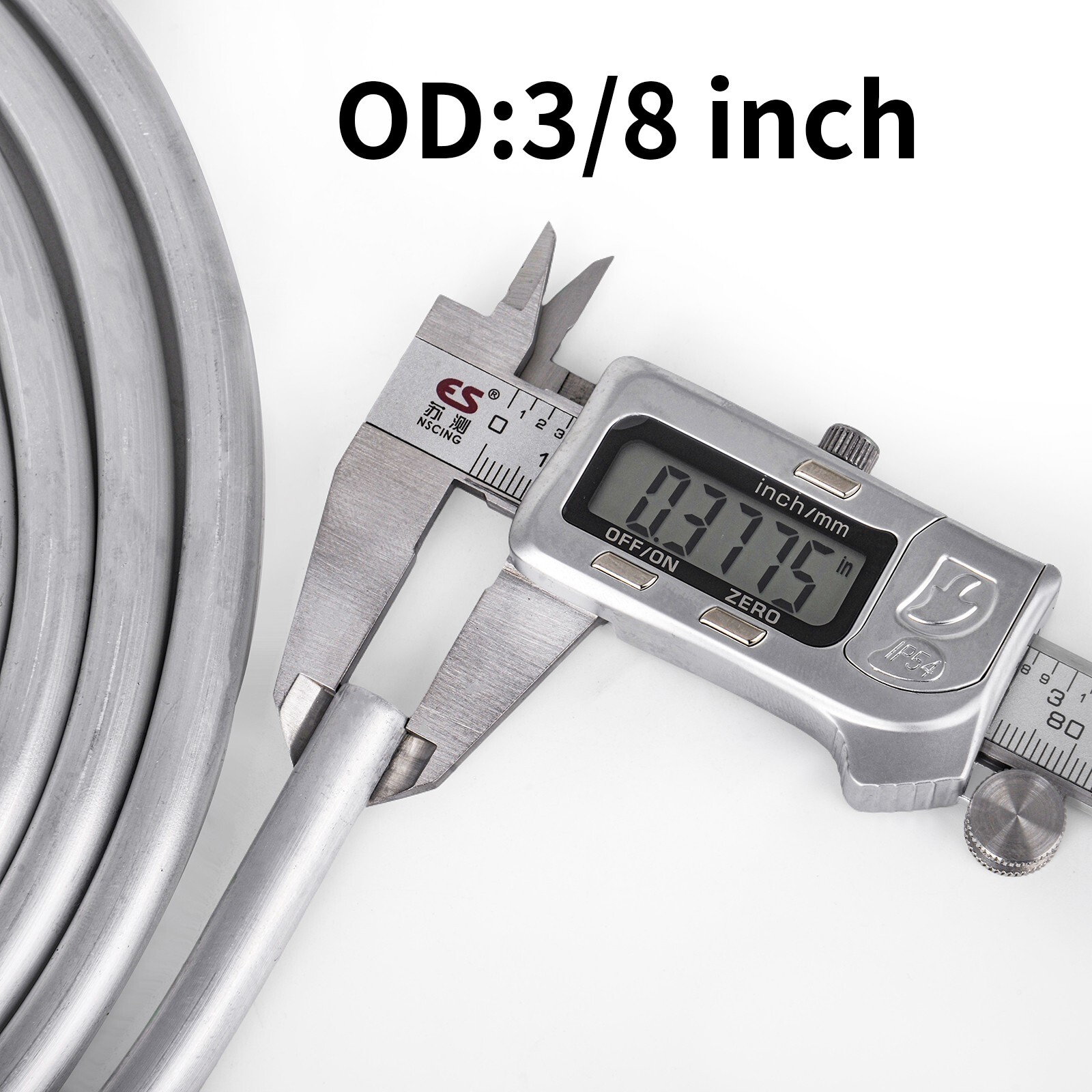 3/8" OD Aluminum Hard Fuel Line Tubing 10ft 0.039" Wall For Auto Fuel Systems