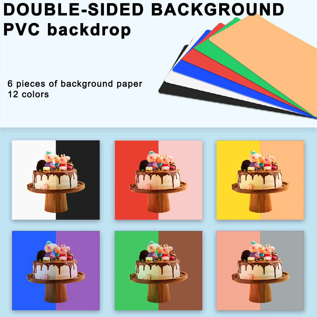 12" Large LED Light Box Photo Tent Dimmable Photography Studio Shooting Backdrop