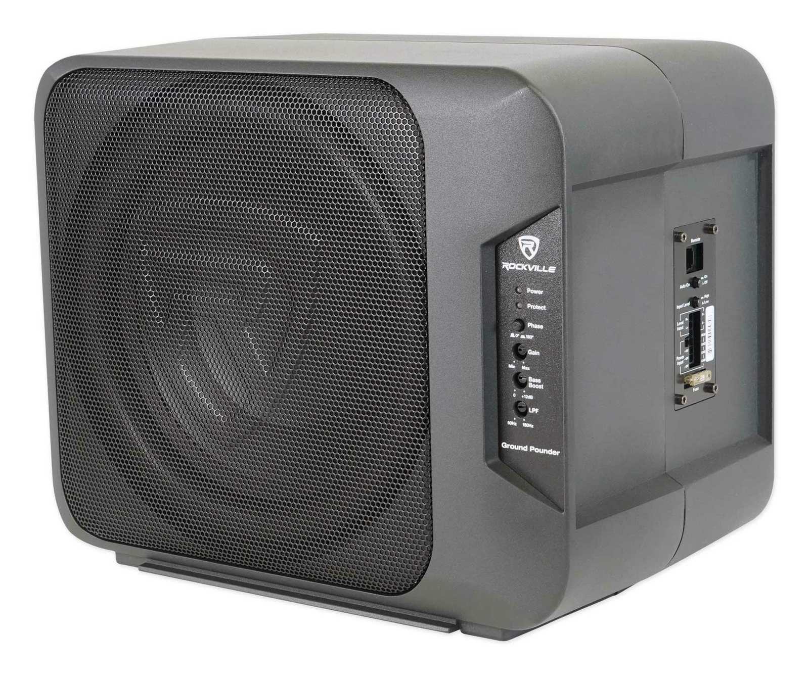 Rockville Ground Pounder 800w Powered Dual 10" Car Subwoofer/Aluminum Enclosure