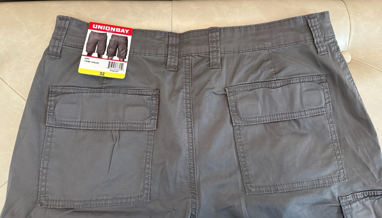 UNIONBAY Men's Cargo Shorts - Size 32 - Gray