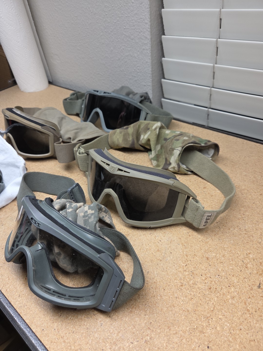 5x Revision ESS Military Desert Locust Tactical Goggles USGI SURPLUS LOT OF 5