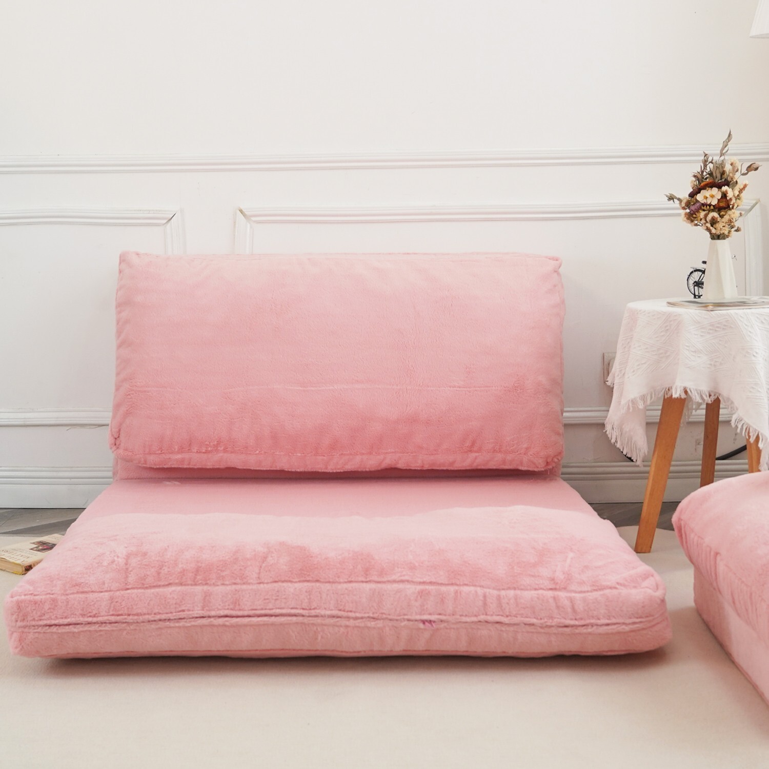 N&V Foam Foldable Sofa, Foam Filling Folding Sofa Bed, Bean Bag Floor Bed Sofa