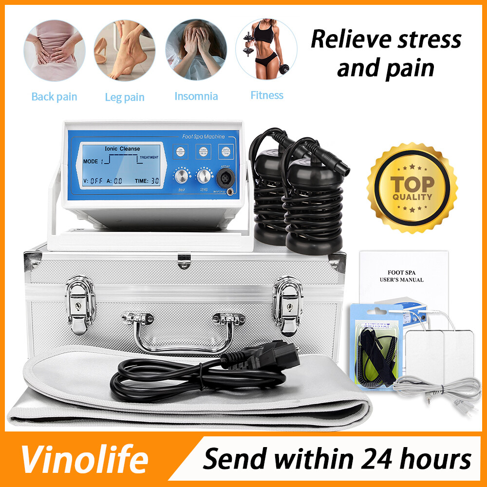 Ionic Detox Foot Spa Bath Machine Ion Cleanse for Home Use Massager Relief Pain