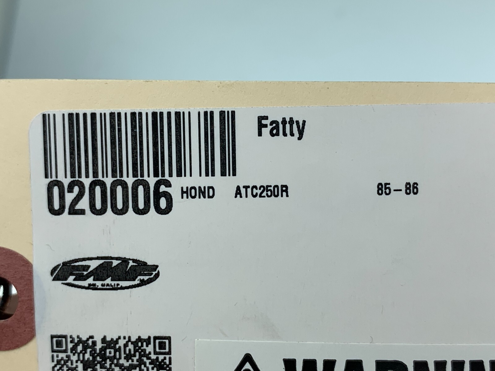 FMF Fatty Pipe & Powercore 2 Silencer Combo for 85-86 Honda ATC 250R