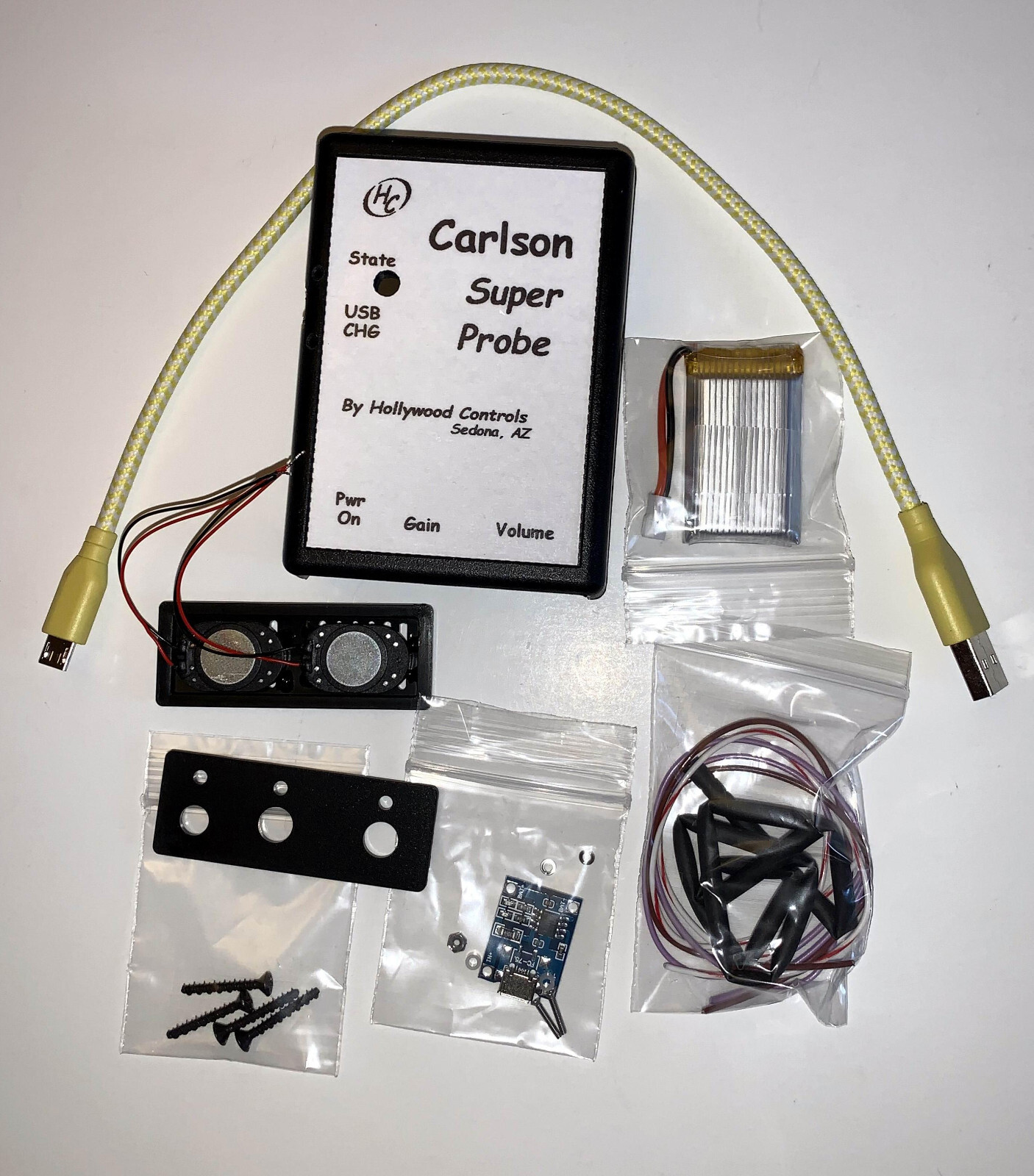 Carlson SuperProbe Case Kit w/Mounted Speaker/780mAh Li-Ion Battery/4046 Charger