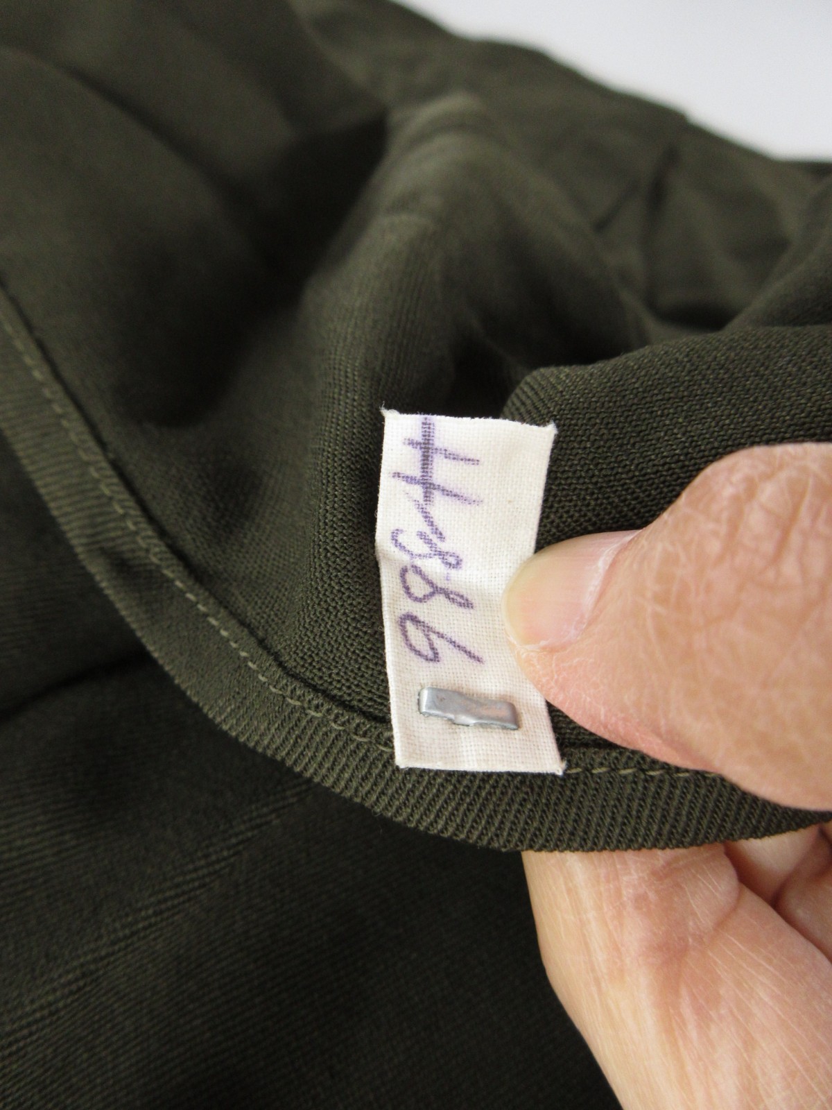 VTG WWII US Army Shirt Small Green Air Force USAAF Uniform Military Wool 1940s *