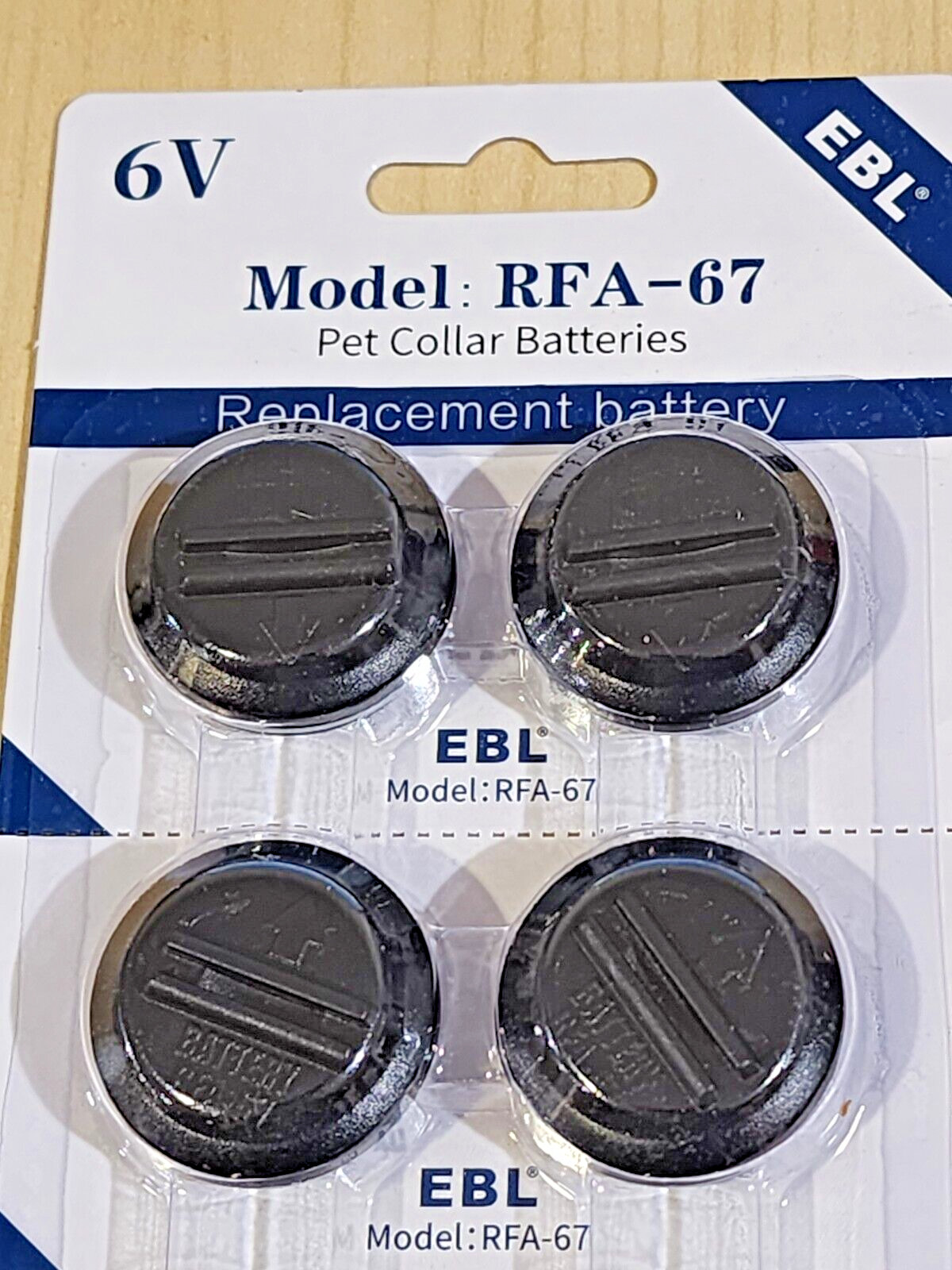 4 x RFA-67 BATTERIES FOR PETSAFE WIRELESS OR IN GROUND DOG FENCE COLLAR RECEIVER