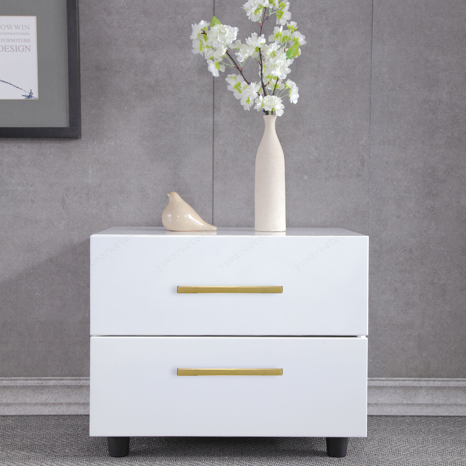 Stainless Steel Kitchen Square Cabinet Handles Brushed Gold T-Bar Drawer Pulls